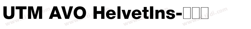UTM AVO HelvetIns字体转换